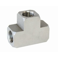 AF385 - S.S FEMALE TEE 3/8"-24 INVERTE
