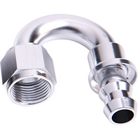AF406-06S - 180 DEG PUSH LOCK END -6AN