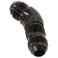 AF537-06BLK - 45 DEG BULKHEAD -6AN FULL FLOW