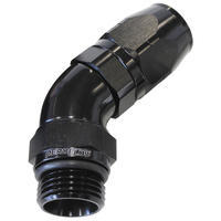 AF544-06-04BLK - MALE HOSE END -4ORB to -6 HOSE