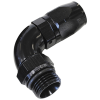 AF549-06-04BLK - MALE HOSE END -4ORB to -6 HOSE