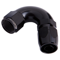AF554-10BLK - ALLOY 120 DEG HOSE END -10AN