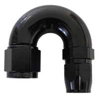 AF556-06-08BLK - STEPPED 180 DEG HOSEEND -6 HOS