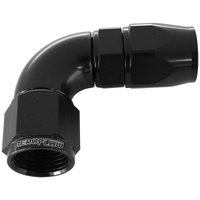 AF573-04DBLK - 90 DEG -4AN FULL FLOW TEFLON
