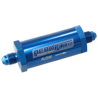 Aeroflow -3AN Inline Fuel & Oil Filter Blue 30 Micron Washable AF607-03