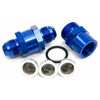 Aeroflow -4AN Inline Fuel & Oil Filter Blue 3 X Filter 30,80,150 Micr AF608-04