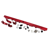 Aeroflow Billet EFI Fuel Injection Rails Red for Ford Falcon BA BF 4.0 inc XR6 Turbo
