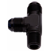 AF826-03BLK - TEE -3AN WITH 1/8" NPT ON RUN