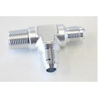 AF826-06-06S - TEE -6AN WITH 3/8" NPT ON RUN
