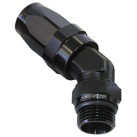 AF844-12-16BLK - 45 DEG -16 ORB TO -12AN HOSE