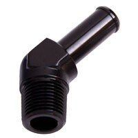 AF845-06-10BLK - 45 DEG 3/8" NPT TO 5/8" BARB