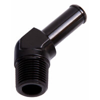 AF845-08-12BLK - 45 DEG 1/2" NPT TO 3/4" BARB