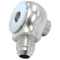 AF909-08-10S - SLIMLINE -10ORB TO -8AN 90 DEG