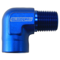 Aeroflow 90 Deg Female To Male 1-1/4" NPT Blue AF914-20