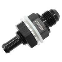 AF927-08-08BLK - -8AN BULKHEAD FITTING WITH 1/2
