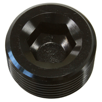 AF932-04BLK - NPT PLUG 1/4" BLACK ALUMINUM