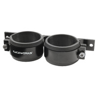 Raceworks Twin Fuel Pump Bracket 60mm Black ALY-003BK