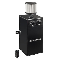 Raceworks Black Aluminium Catch Can With Drain Tap 3L ALY-065BK