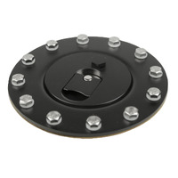 Raceworks Black Billet Aluminium Flush Fuel Cell Cap ALY-078BK