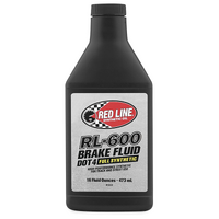 Red Line Oil RL-600 DOT 4 Brake Fluid 16oz Bottle 473ml 