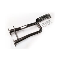 Venom Exhaust for Ford Falcon BA BF N/A Ute Stainless twin 2.5" straight muffler delete pipes
